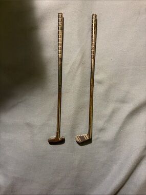 Vintage Gold Golf Club Stirrers